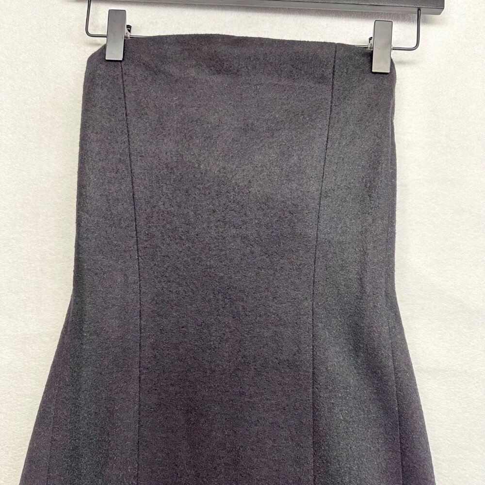 Banana Republic 100% Wool Sleeveless Maxi Dress Gown Vintage Size 2 Black Witchy - Picture 4 of 15